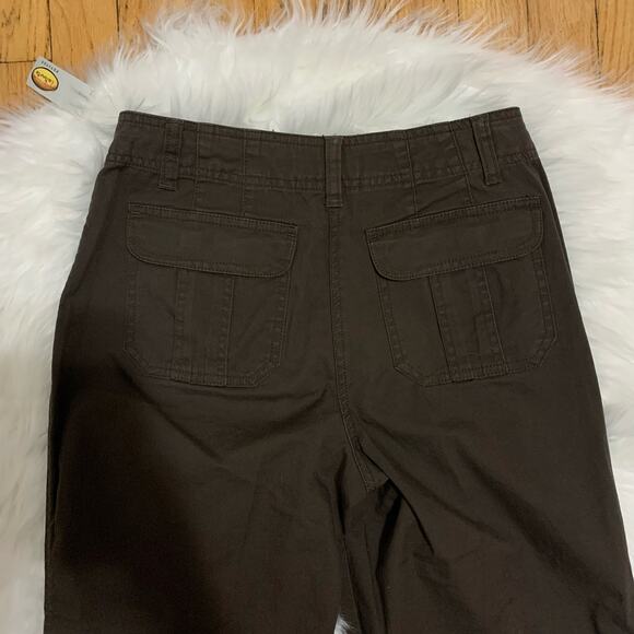 Talbots brown loose fit utility cropped pants - Picture 5 of 7
